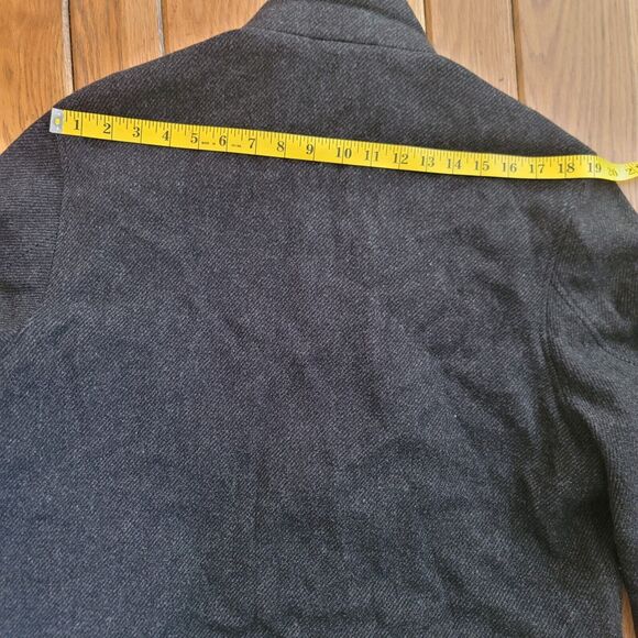 Daniel Cremieux Charcoal Gray Wool Men's Coat Double Closure Size Large - Picture 15 of 15